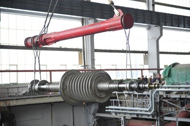 Монтаж элементов турбины (2023 г.)