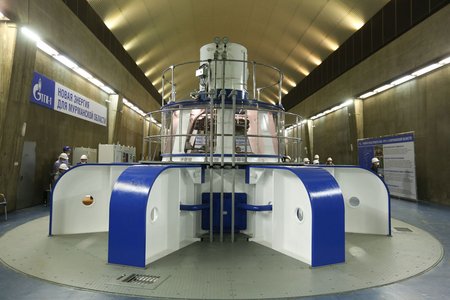 Завершена модернизация гидроагрегата №1, 2021 год