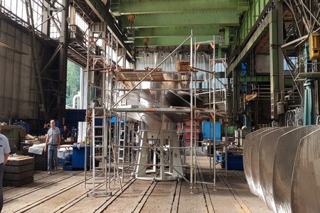 Приемка нового рабочего колеса, август 2018 года