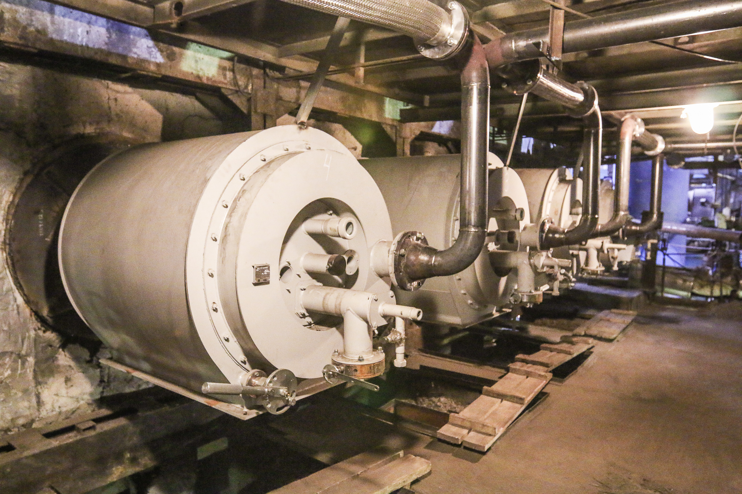 Gas burners of the steam boiler